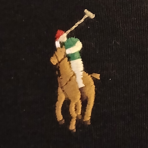Polo by Ralph Lauren Black Polo Shirt Medium - Picture 2 of 4